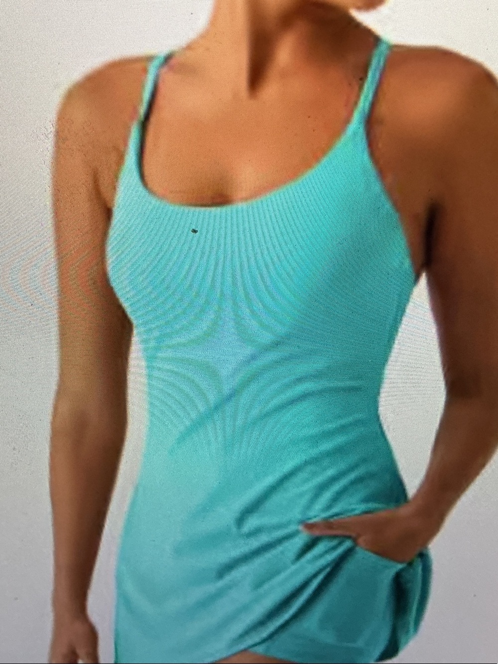 Light Blue Strappy Women’s Camisole Tank Top dress